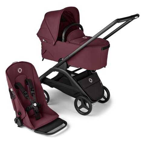 Bugaboo Dragonfly Essential Pushchair Bundle - Dark Cherry Complete
