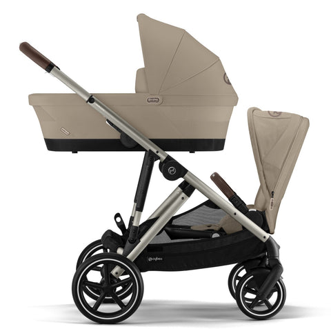 Cybex Gazelle S Toddler/Newborn Essential Bundle - Almond Beige