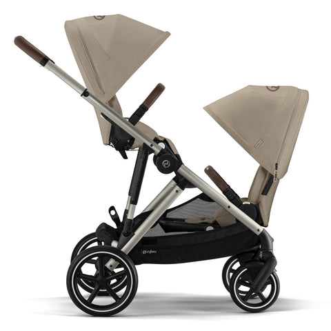 Cybex Gazelle S Twin Luxury Bundle - Almond Beige