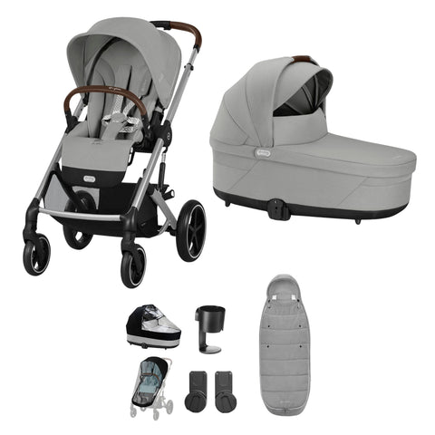 Cybex Balios S Lux 8 Piece Essential Bundle - Stone Grey