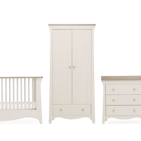 CuddleCo Clara 3 Piece Nursery Furniture Set - Cashmere