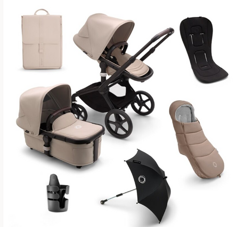 Bugaboo Fox 5 Essential Pushchair Bundle - Desert Taupe Complete