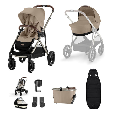 Cybex Gazelle S Essential Bundle - Almond Beige