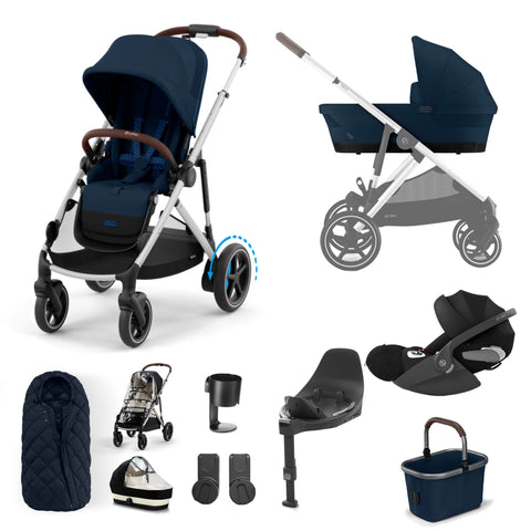 Cybex eGazelle Cloud T Luxury Bundle - Ocean Blue