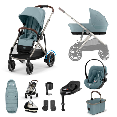 Cybex eGazelle Cloud G Plus Luxury Bundle - Stormy Blue