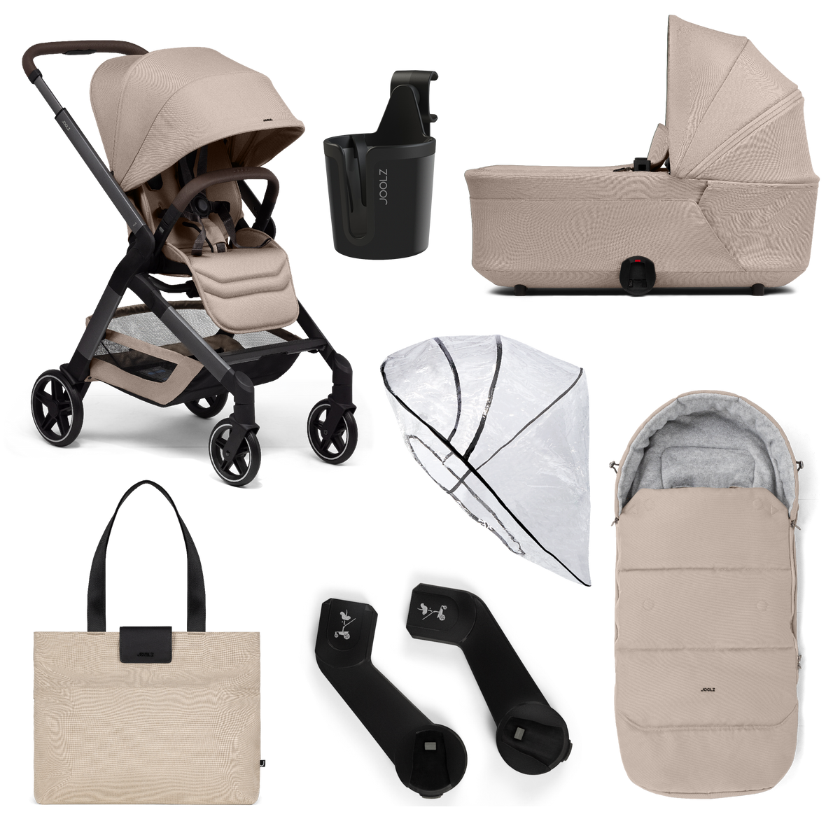 Joolz Hub2 Pram and Accessory Bundle Sandy Taupe – Bumpstart