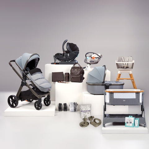 Bababing Raffi 17 Piece Home, Feeding & Travel System Package - Duck Egg
