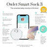 Owlet Monitor Duo: Smart Sock 3 + Cam 2  Bundle - Forever Rainbow
