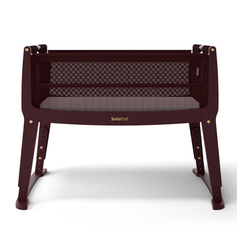 Snuzpod Studio Bedside Crib - Rome Burgundy