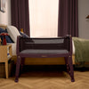 Snuzpod Studio Bedside Crib - Rome Burgundy