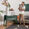 Snuzpod Studio Bedside Crib - Berlin Green