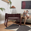 Snuzpod Studio Bedside Crib - Rome Burgundy