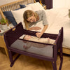 Snuzpod Studio Bedside Crib - Rome Burgundy