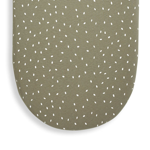 Little Green Sheep Organic Moses Fitted Sheet - Juniper Rice