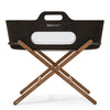 SnuzBaskit Graphite Moses Basket and Walnut Stand