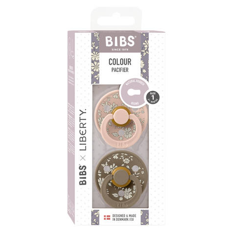 BIBS x LIBERTY Colour Pacifiers Pack of 2 - Capel Blush Mix