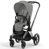 Cybex Priam Travel System Bundle - Chrome Black/Mirage Grey