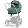 Cybex Priam Travel System Bundle - Chrome Black/Leaf Green