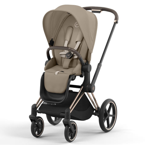 Cybex Priam Travel System Bundle - Rose Gold/Cozy Beige