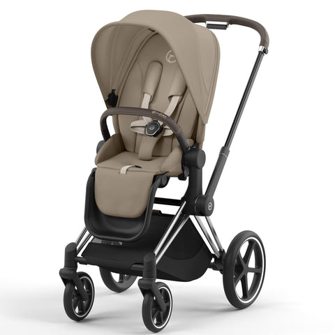 Cybex Priam Travel System Bundle - Chrome Brown/Cozy Beige