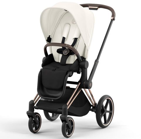 Cybex Priam Travel System Bundle - Rose Gold/Off White