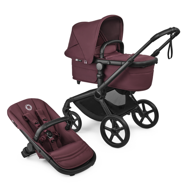 Bugaboo Fox 5 Renew - Black/Dark Cherry