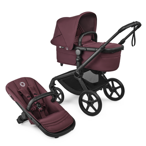 Bugaboo Fox 5 Renew - Black/Dark Cherry