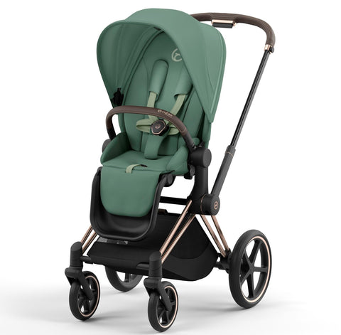 Cybex Priam Travel System Bundle - Rose Gold/Leaf Green