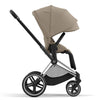 Cybex Priam Travel System Bundle - Chrome Black/Cozy Beige