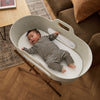 SnuzBaskit Barley Moses Basket and Walnut Stand
