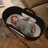 SnuzBaskit Graphite Moses Basket and Walnut Stand