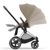 Cybex Priam Travel System Bundle - Chrome Brown/Cozy Beige