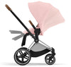 Cybex Priam Travel System Bundle - Chrome Brown/Peach Pink