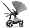 Cybex Priam Travel System Bundle - Chrome Brown/Mirage Grey