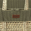 Little Green Sheep Natural Knitted Moses Basket - Juniper