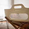 SnuzBaskit Barley Moses Basket and Walnut Stand