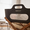 SnuzBaskit Graphite Moses Basket and Walnut Stand