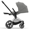 Cybex Priam Travel System Bundle - Chrome Black/Mirage Grey