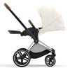 Cybex Priam Travel System Bundle - Chrome Brown/Off White