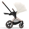 Cybex Priam Travel System Bundle - Rose Gold/Off White