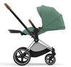 Cybex Priam Travel System Bundle - Chrome Brown/Leaf Green