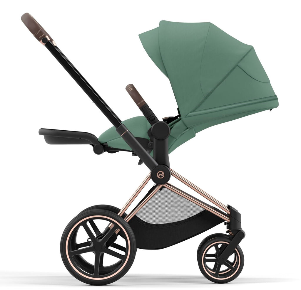 Green and rose hot sale gold pram
