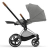 Cybex Priam Travel System Bundle - Chrome Brown/Mirage Grey