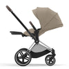 Cybex Priam Travel System Bundle - Chrome Brown/Cozy Beige