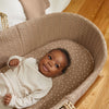 Little Green Sheep Natural Knitted Moses Basket - Truffle