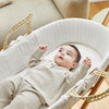Little Green Sheep Natural Knitted Moses Basket - White