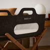 SnuzBaskit Graphite Moses Basket and Walnut Stand