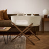 SnuzBaskit Barley Moses Basket and Walnut Stand