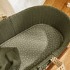 Little Green Sheep Natural Knitted Moses Basket - Juniper