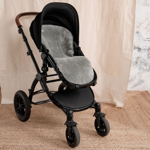 Baa Baby Buggy Style Liner - Grey Shorn Hair